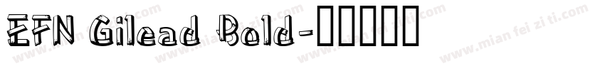 EFN Gilead Bold字体转换